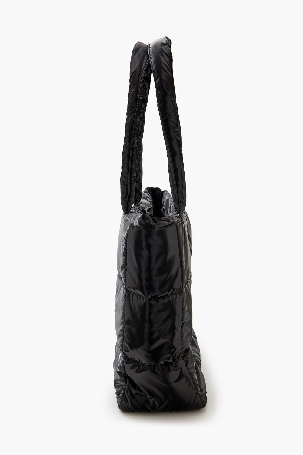 Quilted Faux Leather Tote Bag