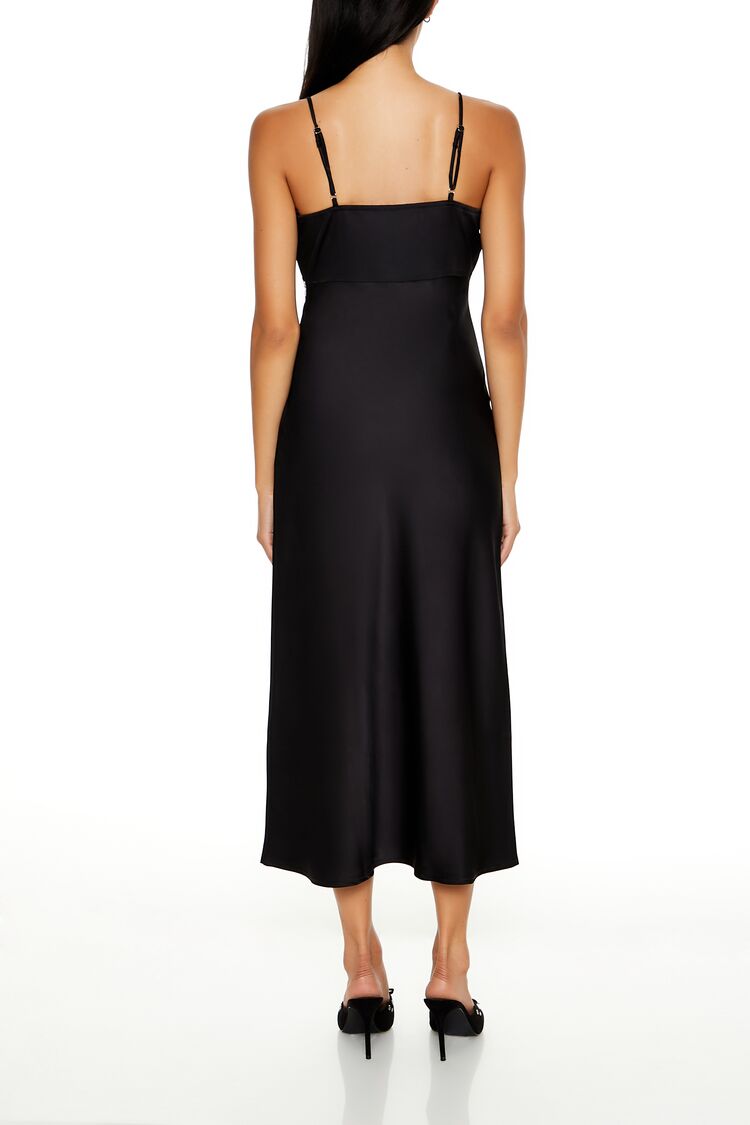 Lace-Trim Maxi Slip Dress