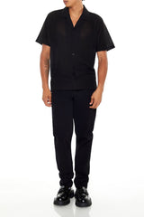 Textured Short-Sleeve Shirt