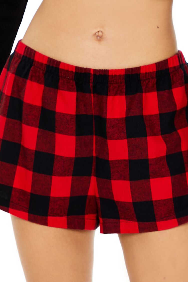 Buffalo Plaid Pajama Shorts