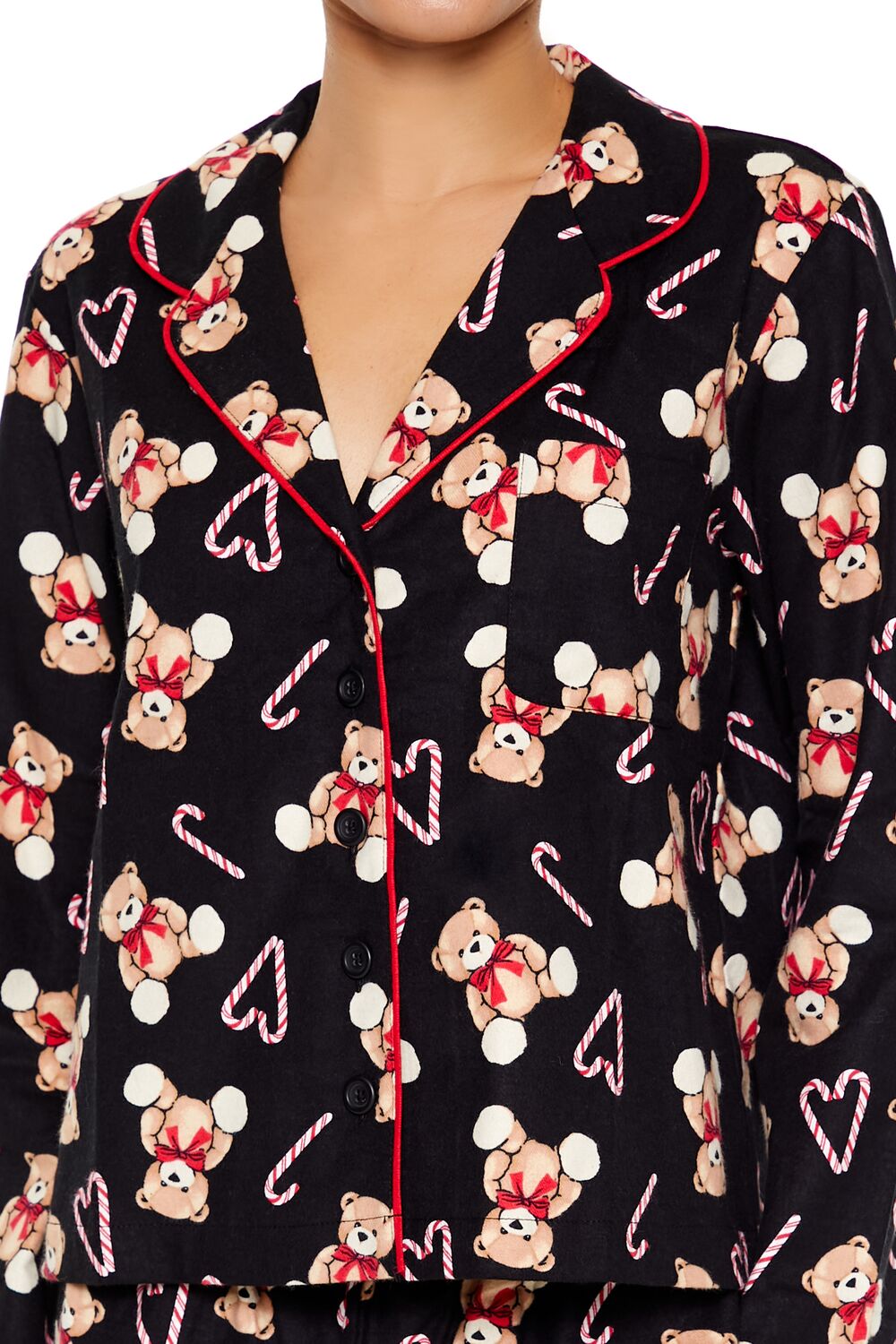 Teddy Bear Shirt & Shorts Pajama Set