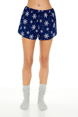 Snowflake Shirt & Shorts Pajama Set