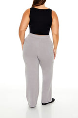 Plus Size Sweater-Knit Pants