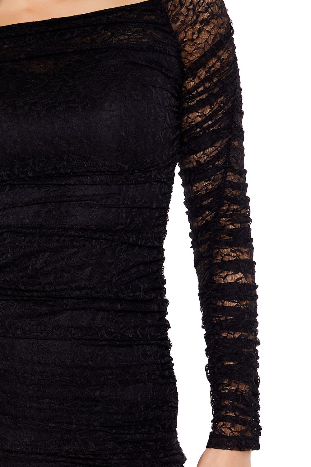 Lace Off-the-Shoulder Mini Dress
