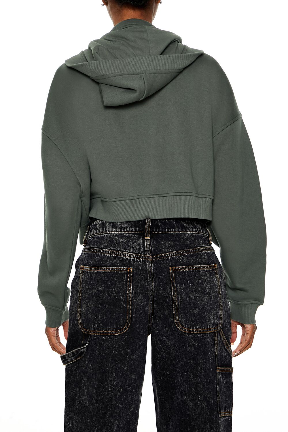 Fleece Colorblock Zip-Up Hoodie