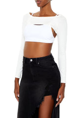Ribbed Shrug Sweater