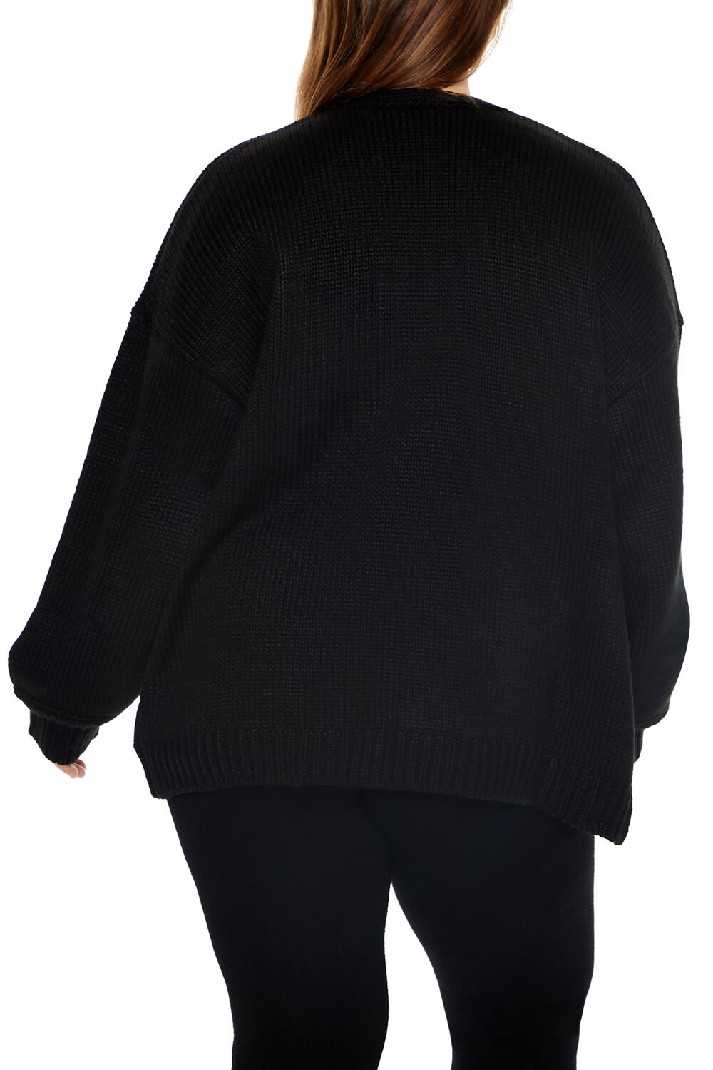 Plus Size Open-Front Cardigan Sweater