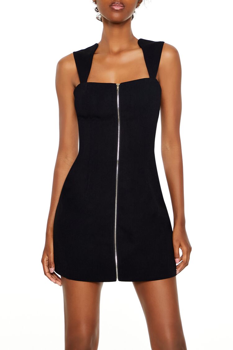 Bodycon Zip-Up Mini Dress