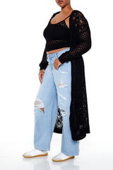 Plus Size Cami & Cardigan Sweater Set