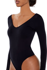 Seamless Thong V-Neck Bodysuit