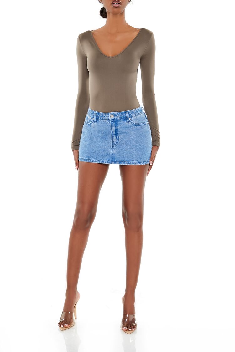 Seamless Thong V-Neck Bodysuit