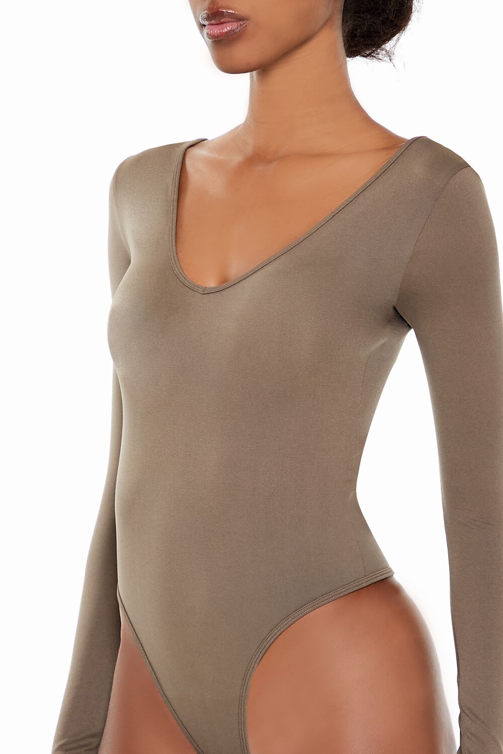 Seamless Thong V-Neck Bodysuit