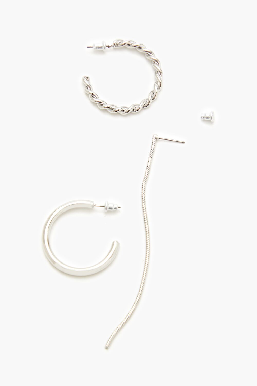 Twisted Hoop & Duster Earring Set