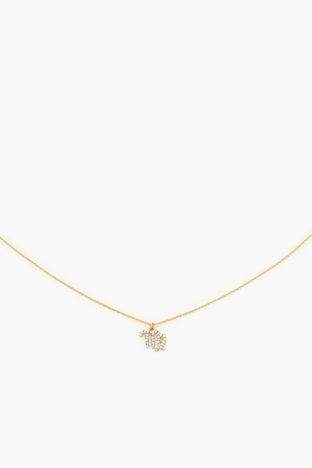 Rhinestone Zodiac Charm Necklace