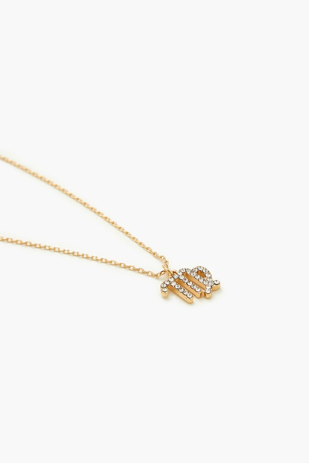 Rhinestone Zodiac Charm Necklace