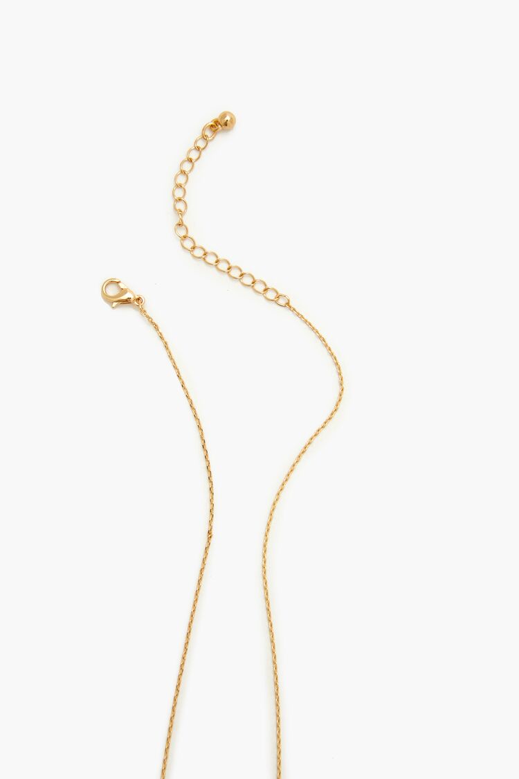 Rhinestone Zodiac Charm Necklace