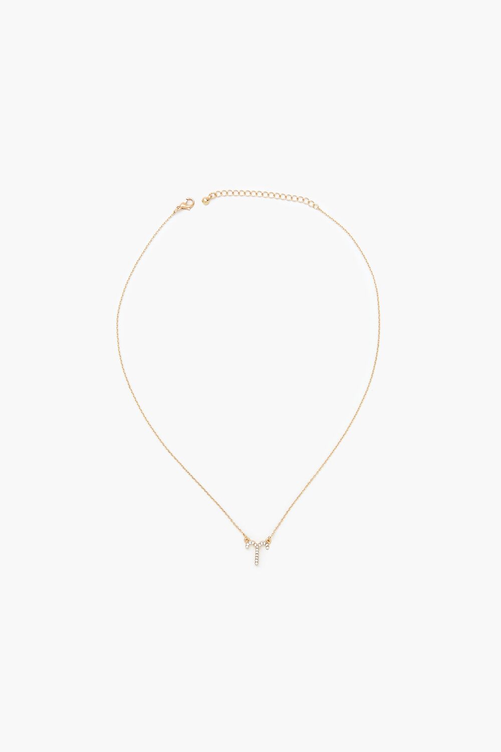 Rhinestone Zodiac Charm Necklace