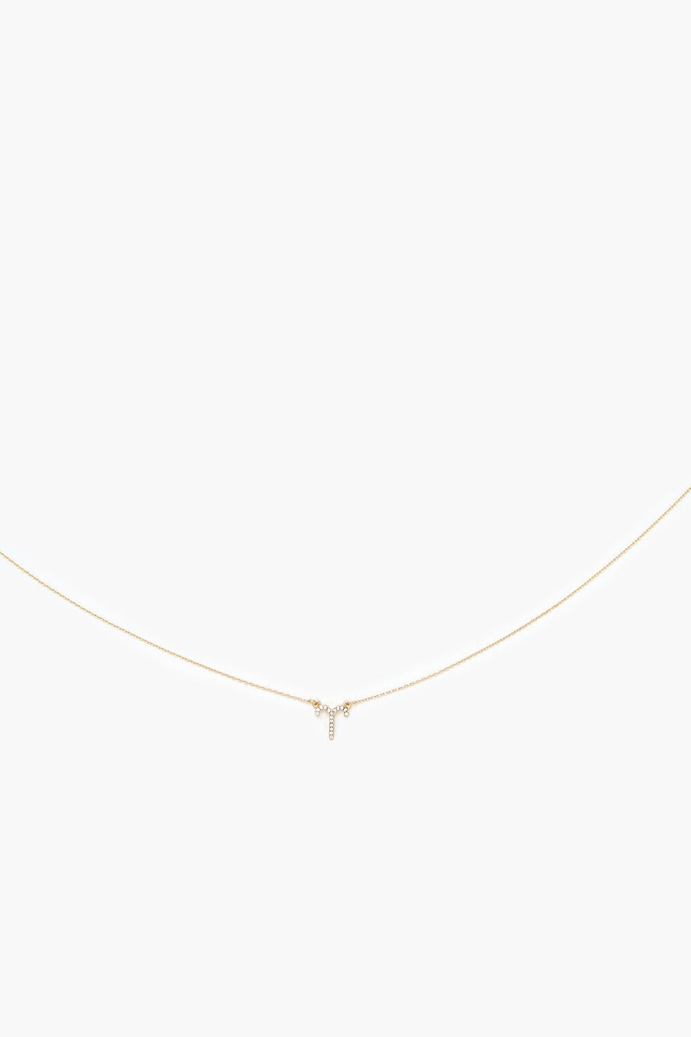 Rhinestone Zodiac Charm Necklace