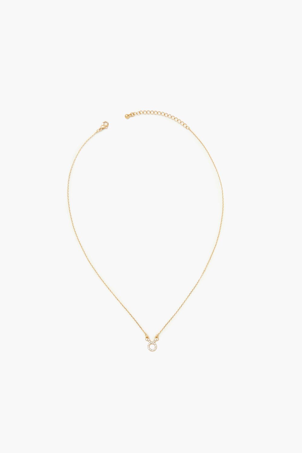 Rhinestone Zodiac Charm Necklace