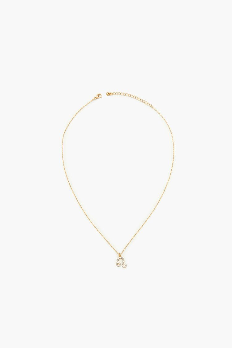 Rhinestone Zodiac Charm Necklace