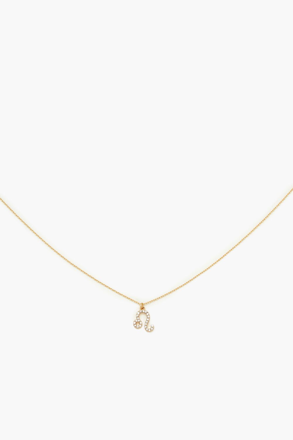 Rhinestone Zodiac Charm Necklace