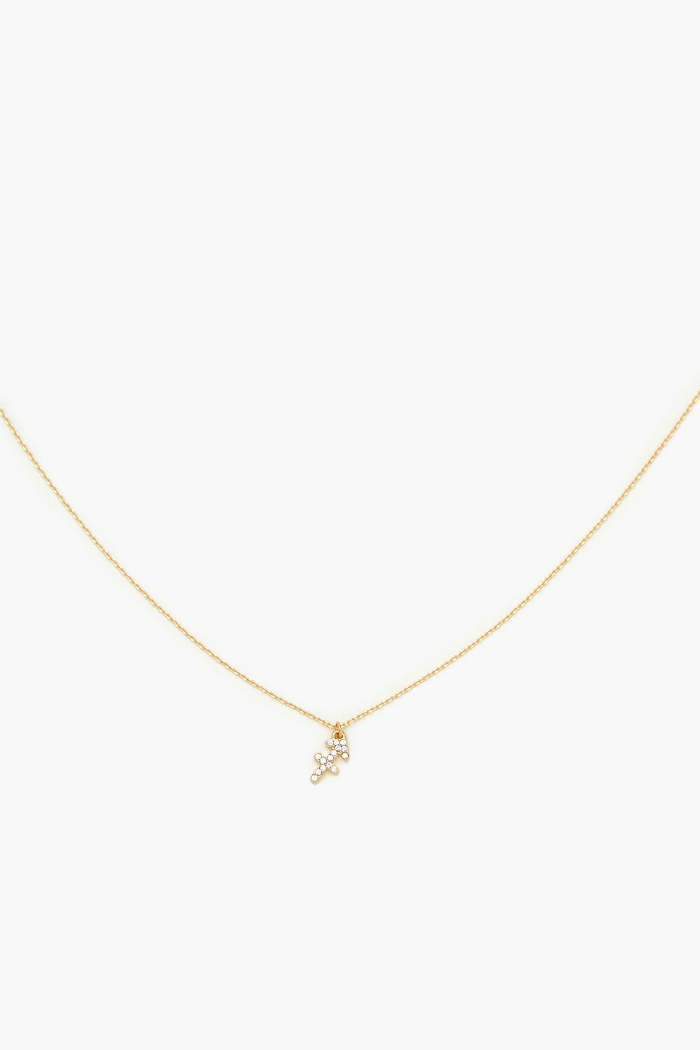 Rhinestone Zodiac Charm Necklace