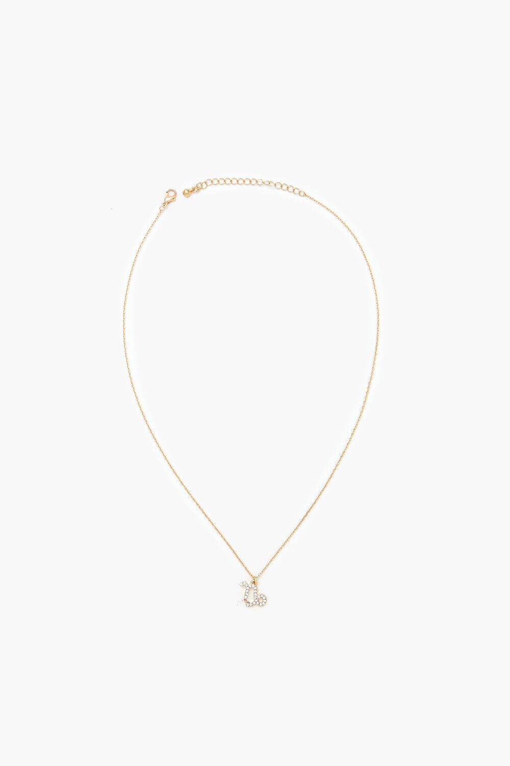 Rhinestone Zodiac Charm Necklace