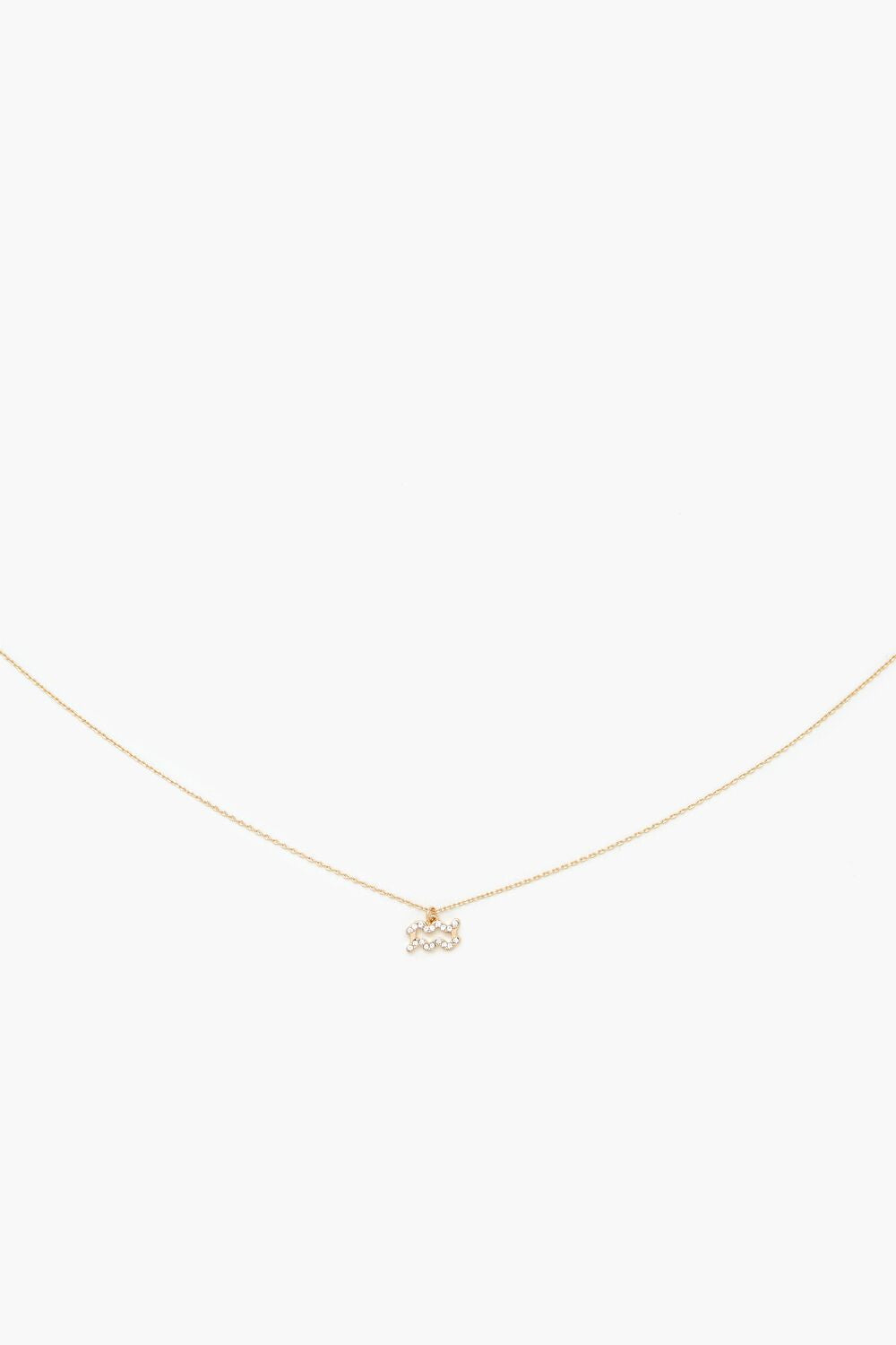 Rhinestone Zodiac Charm Necklace