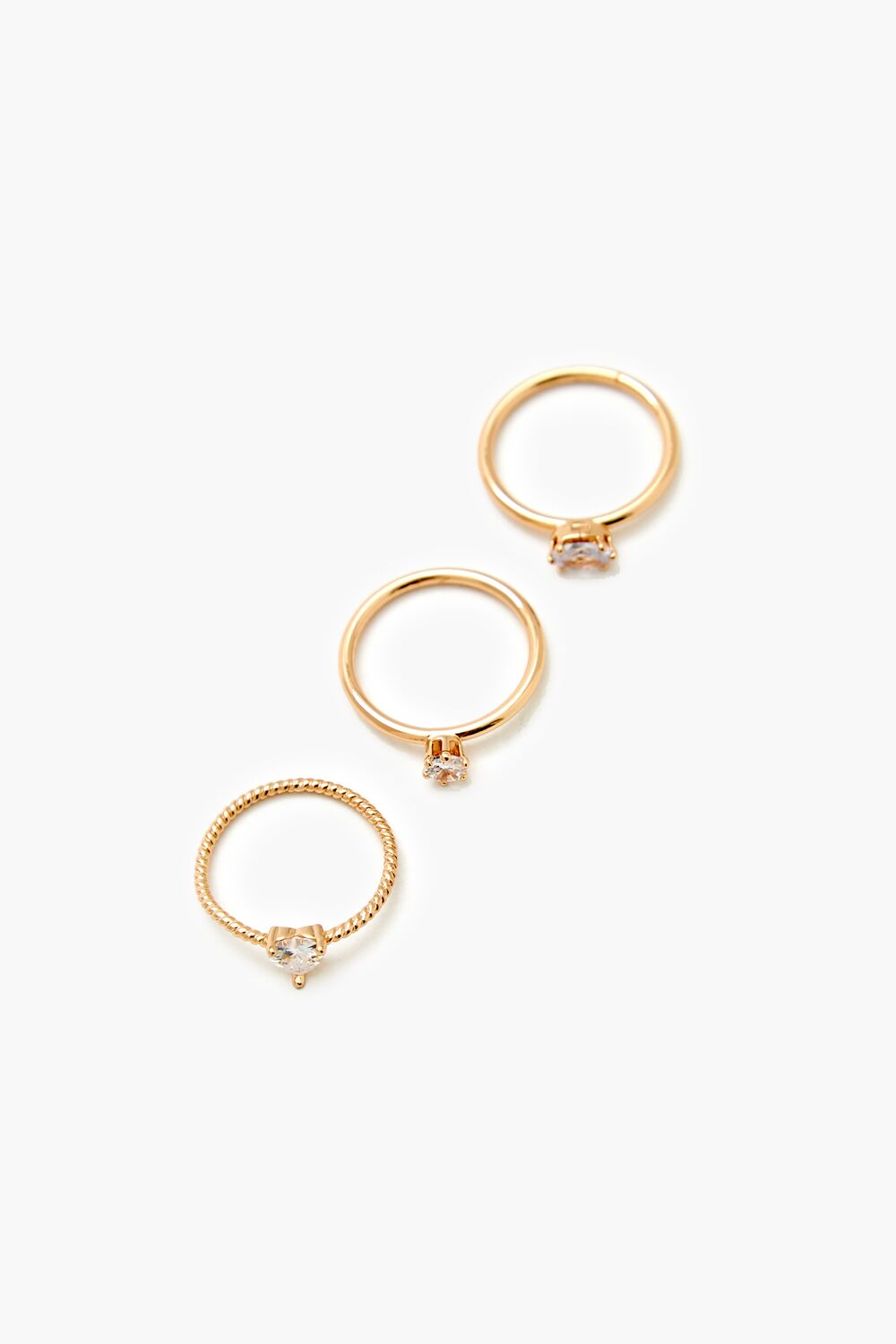 Faux Gem Ring Set