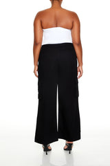 Plus Size Twill Cargo Pants