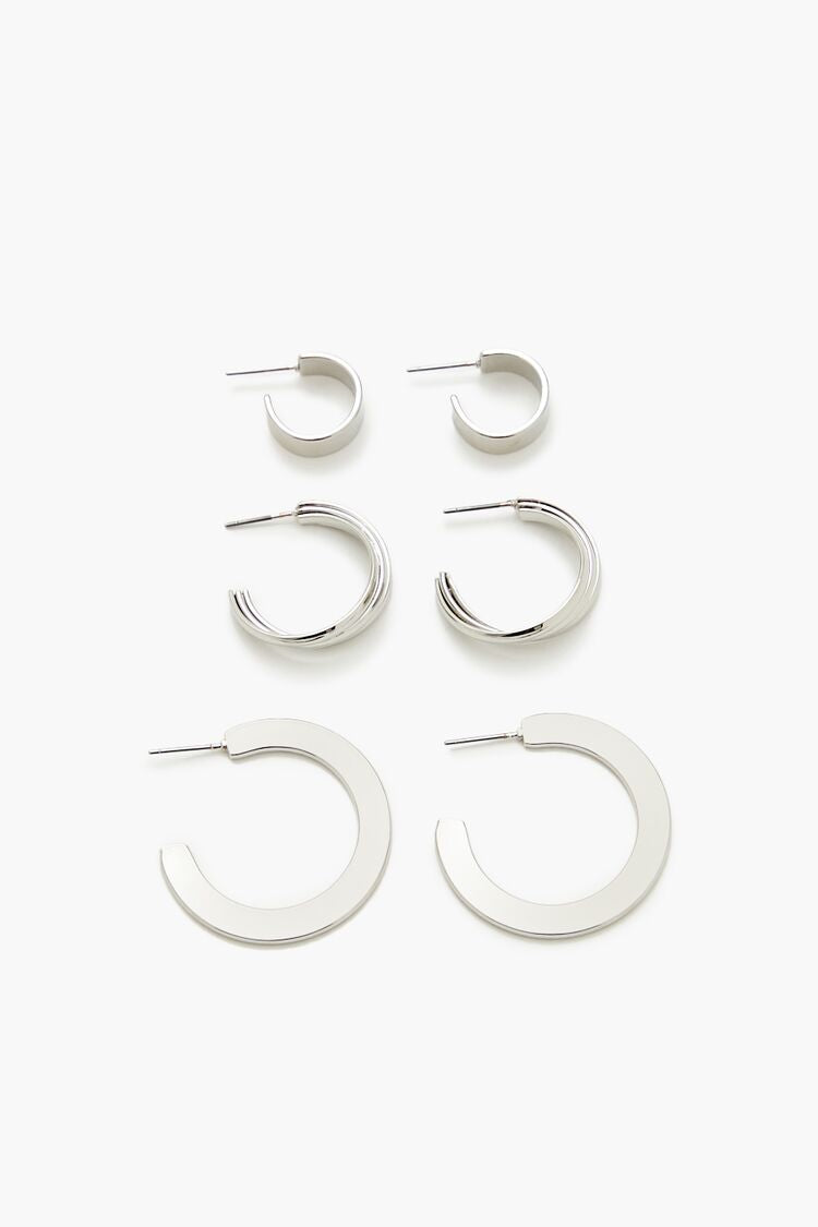 Smooth Multi-Hoop Earring Set