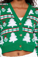 Christmas Tree Cardigan Sweater