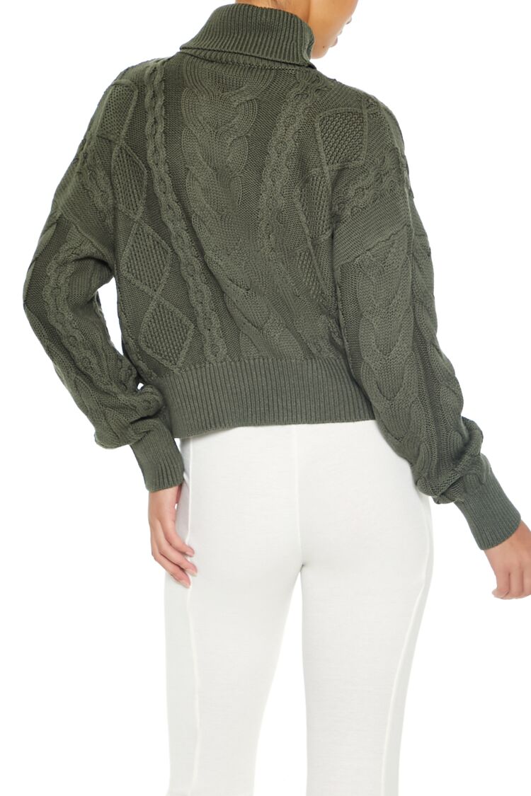 Cable Knit Turtleneck Sweater