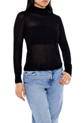 Fitted Mock Neck Sweater