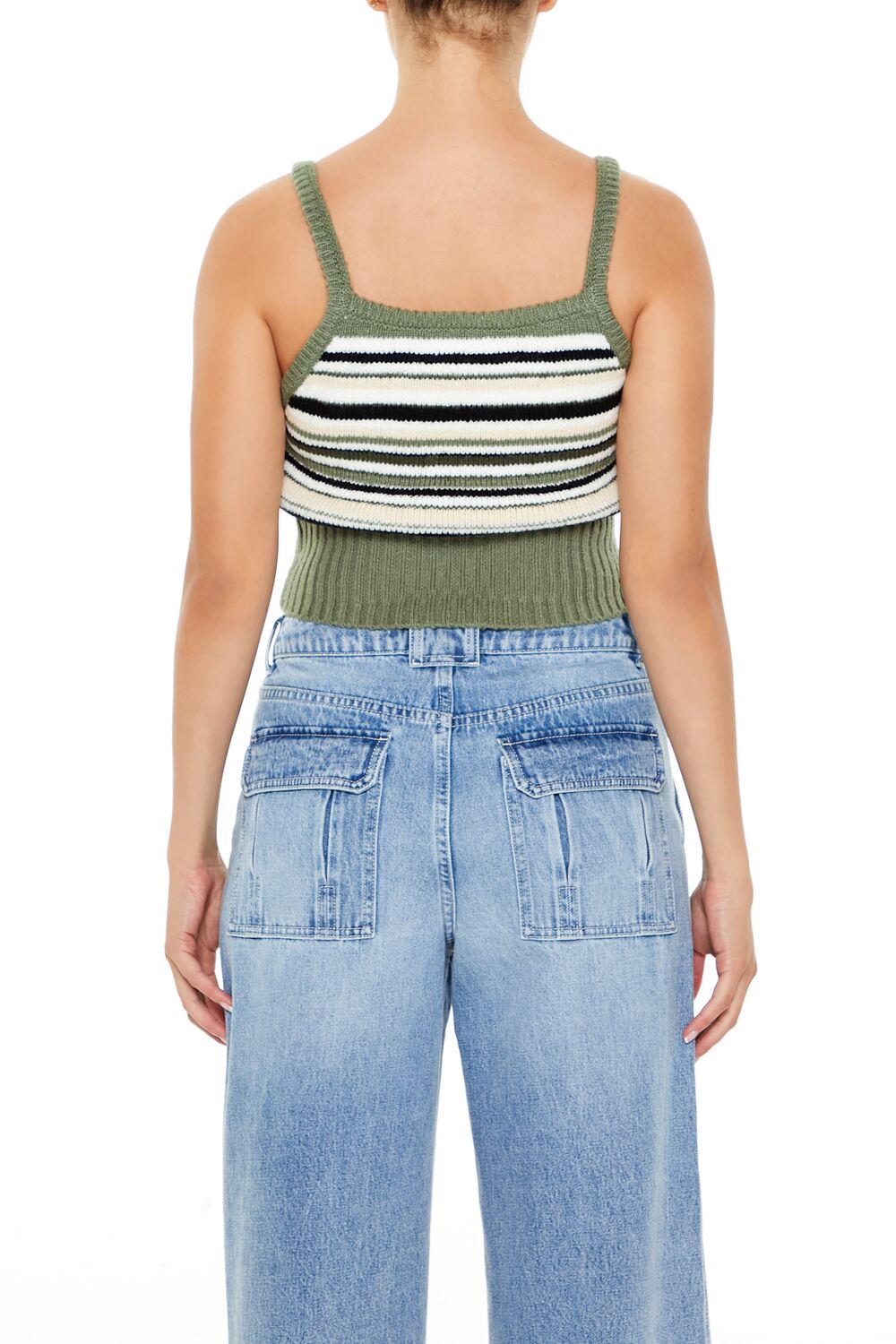 Striped Sweater-Knit Cami