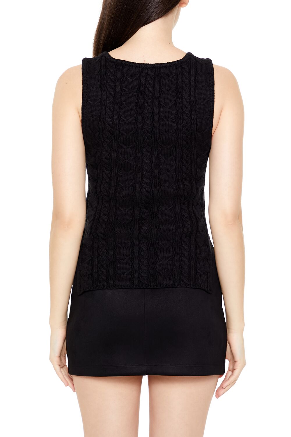 Cable Sweater-Knit Tank Top