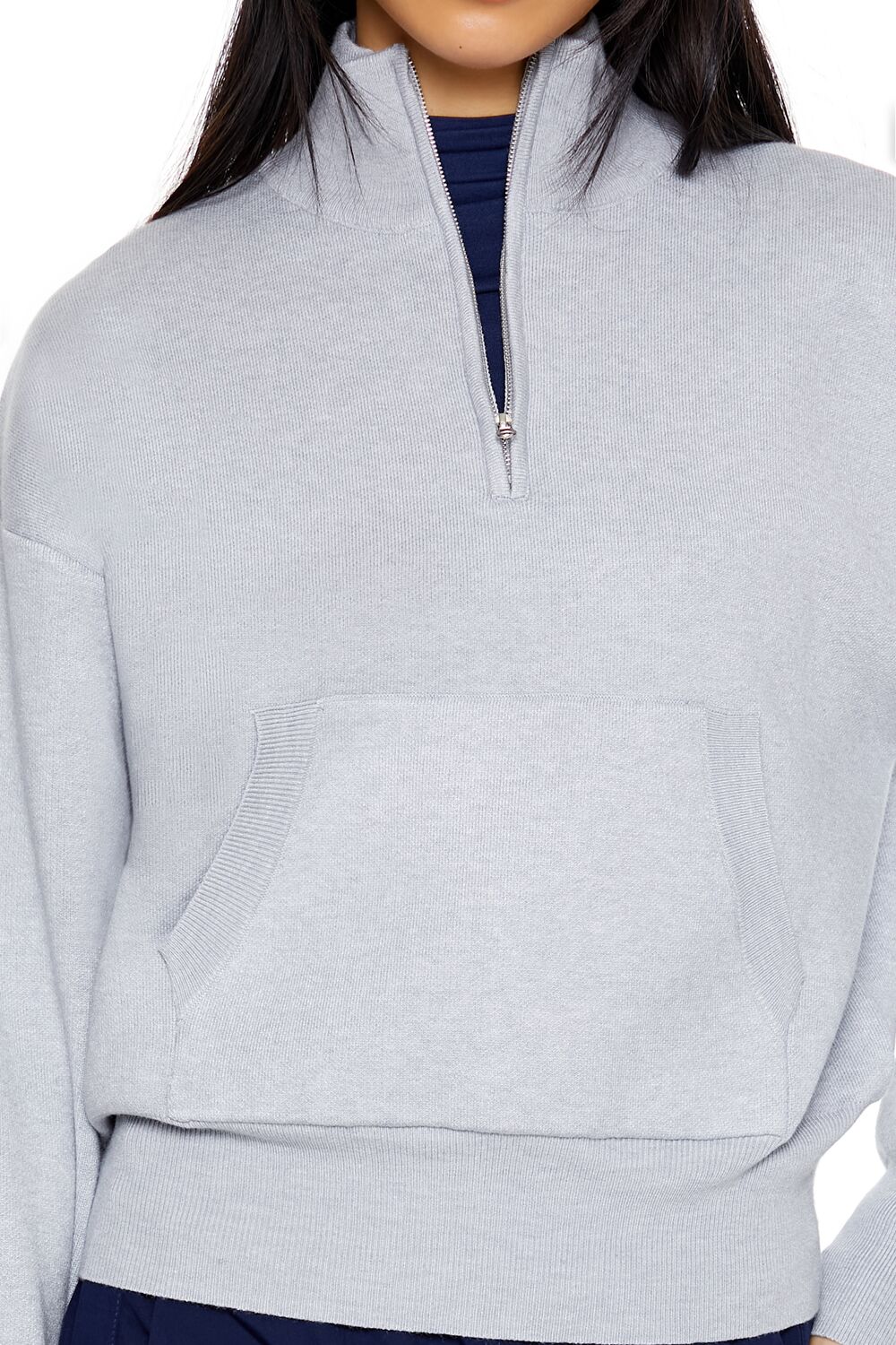 Half-Zip Funnel Neck Sweater