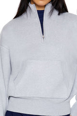 Half-Zip Funnel Neck Sweater