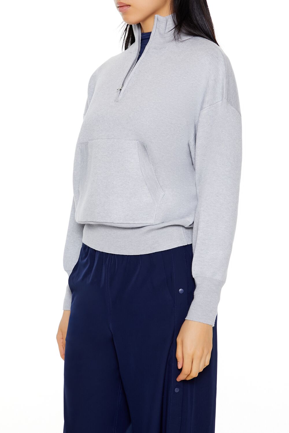 Half-Zip Funnel Neck Sweater