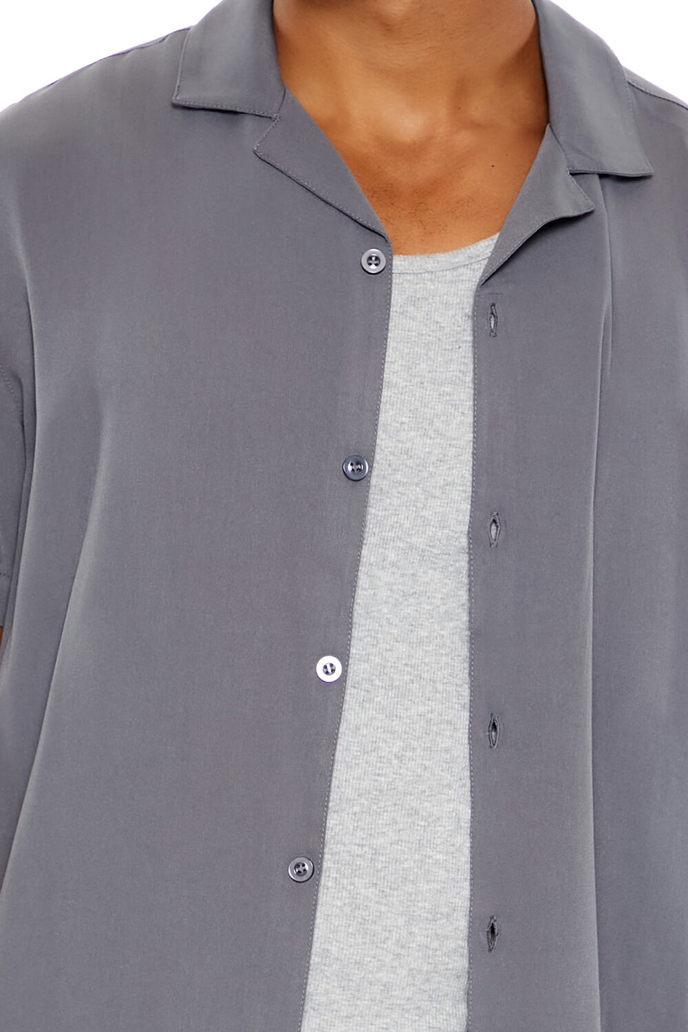 Rayon Cuban-Collar Shirt