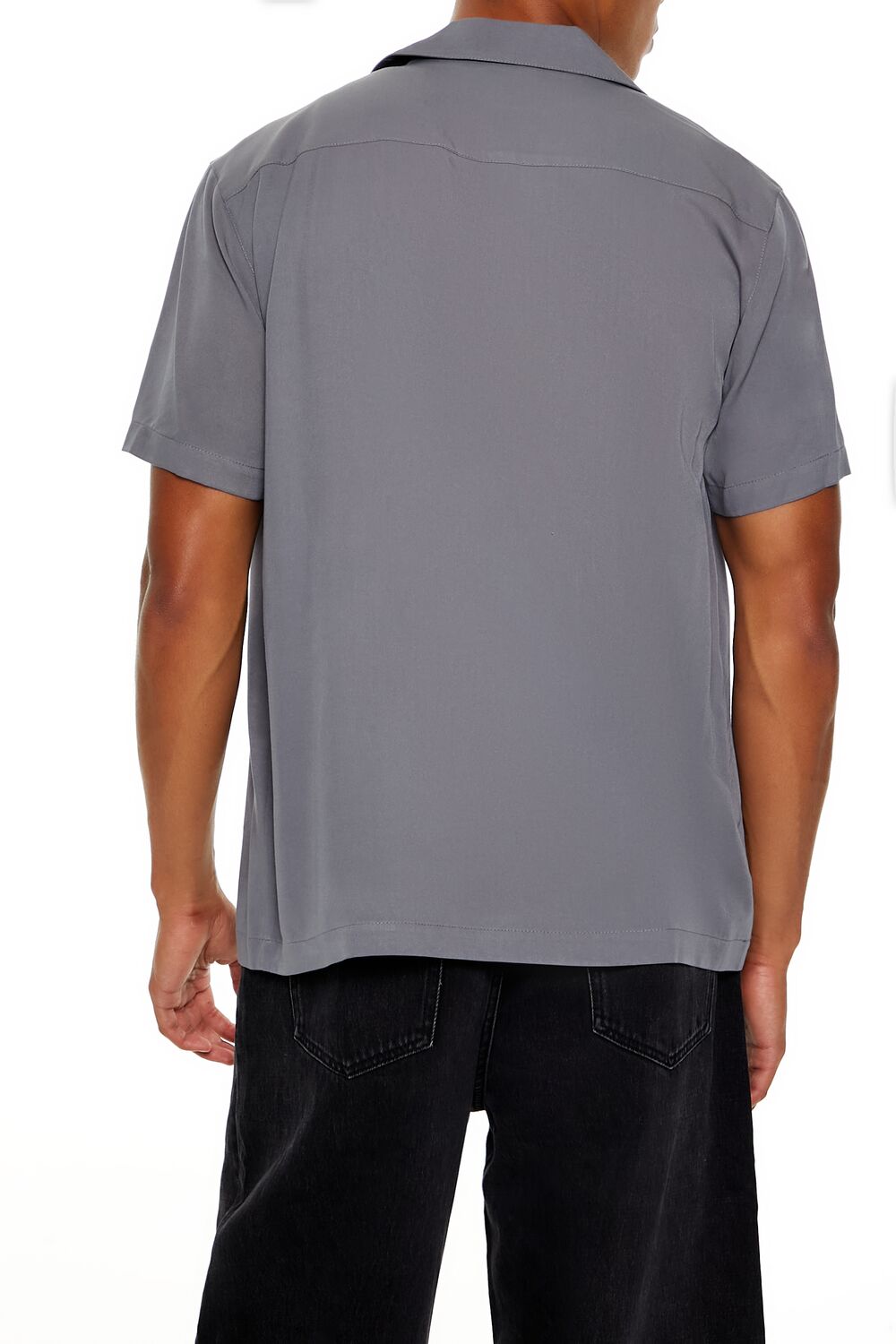 Rayon Cuban-Collar Shirt