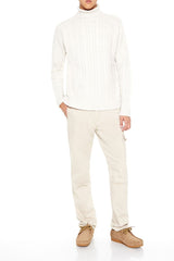 Cable Knit Turtleneck Sweater