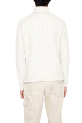 Cable Knit Turtleneck Sweater