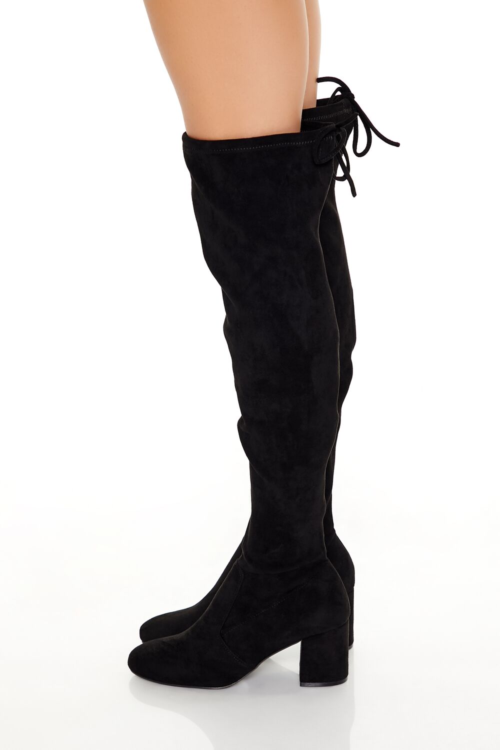Faux Suede Over-the-Knee Boots