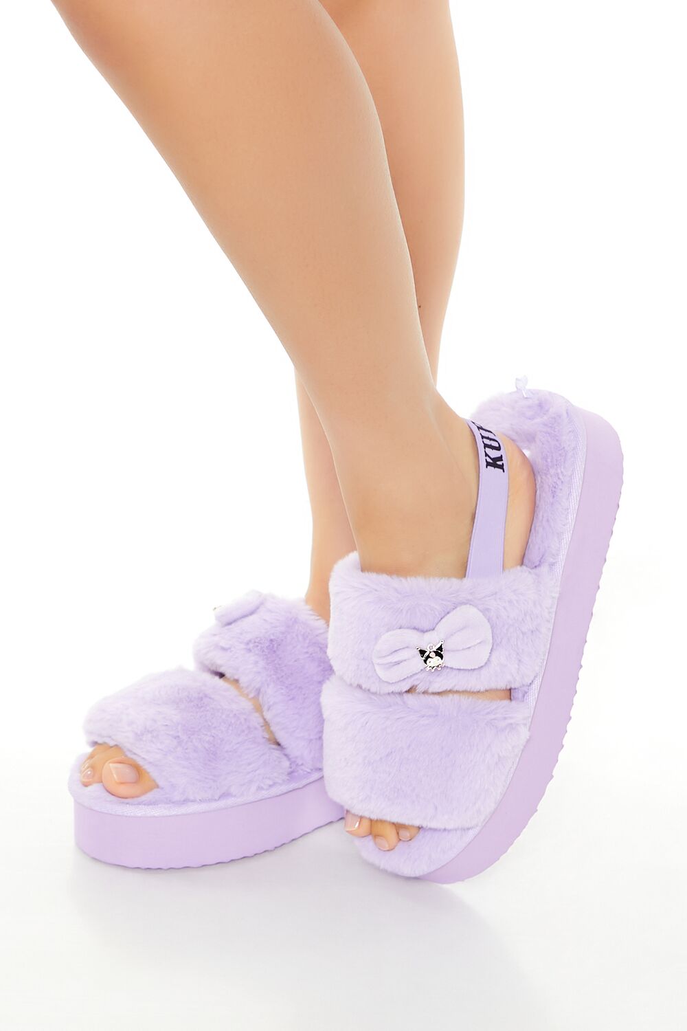 Kuromi Faux Fur House Slippers