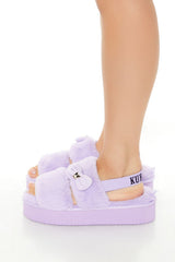 Kuromi Faux Fur House Slippers