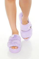 Kuromi Faux Fur House Slippers