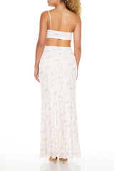 Floral Lace Cutout Maxi Dress