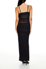 Ruched Bodycon Maxi Dress