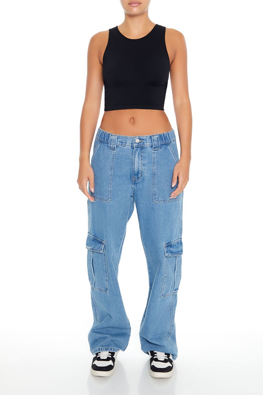 Cropped Cutout Tank Top